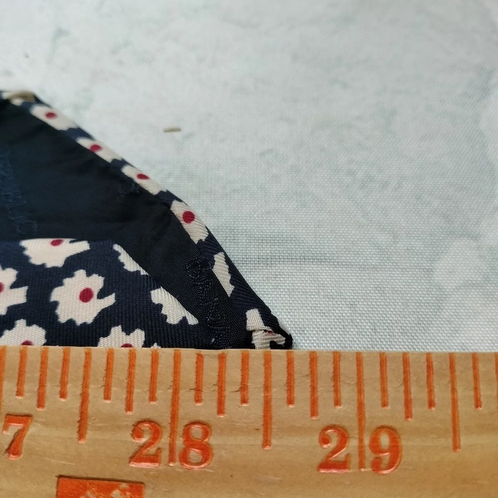 Banana Republic Navy Floral Abstract Men's Silk Tie Made in Italy Formal Classic